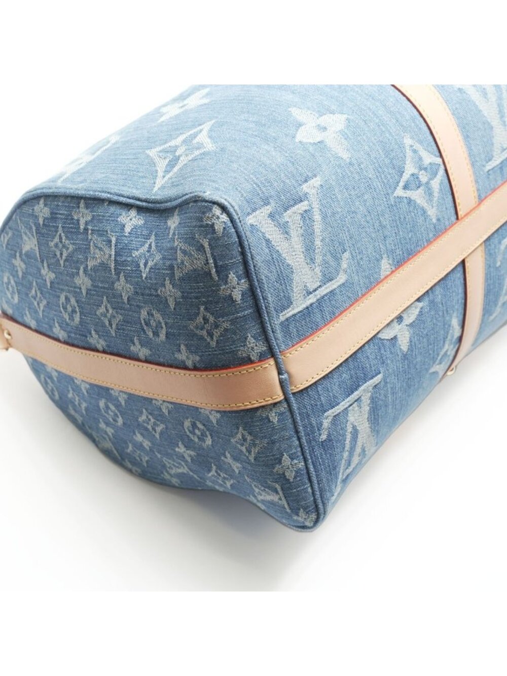 Louis Vuitton Boston Bag Monogram Denim Keepall Bandouliere 45 - Picture 6 of 10